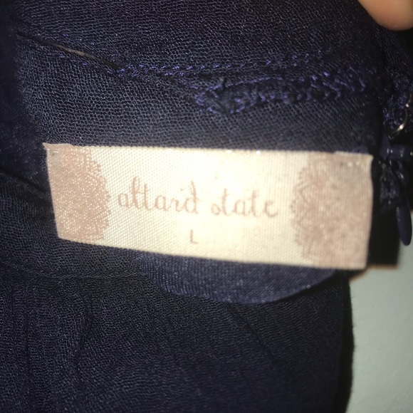 Altard State Navy Dress Size Large - Picture 2 of 3